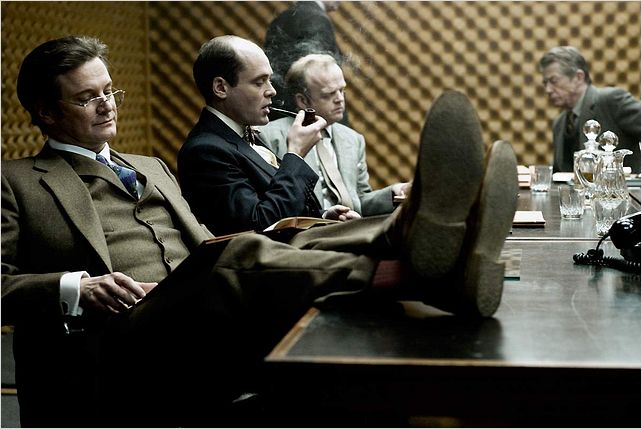 La Taupe : photo Colin Firth, David Dencik, Toby Jones, Tomas Alfredson