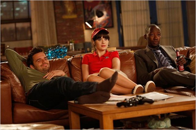 New Girl : photo Jake M. Johnson, Lamorne Morris, Zooey Deschanel