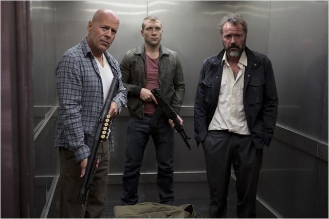 Die Hard : belle journée pour mourir : photo Bruce Willis, Jai Courtney, Sebastian Koch