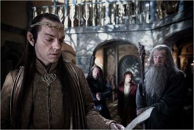 Le Hobbit : un voyage inattendu : photo Hugo Weaving, Ian McKellen