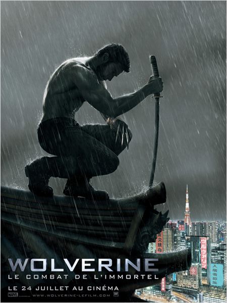 The Wolverine : le combat de l'immortel : affiche Hugh Jackman
