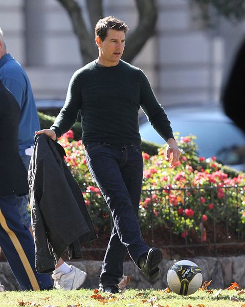 Tom Cruise sur le tournage de 