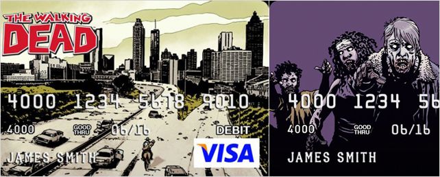 Des cartes de crédit zombifiées à l'image de "The Walking Dead"