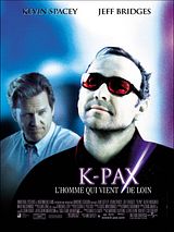 Affiche de K-Pax, l'homme qui vient de loin, film à voir en streaming sur Pygargue