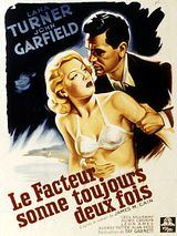 Affiche de Le Facteur sonne toujours deux fois, film à voir en streaming sur Pygargue
