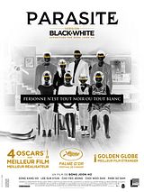 poster du film Parasite - Version noir et blanc