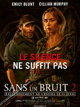 Affiche de Sans un bruit 2, film à voir en streaming sur Pygargue