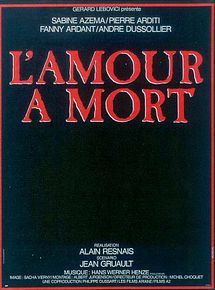 Affiche de L'Amour à mort, film à voir en streaming sur Pygargue