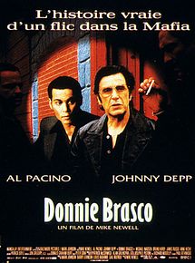 Affiche de Donnie Brasco, film à voir en streaming sur Pygargue