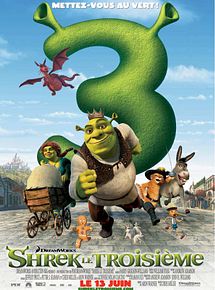 Affiche de Shrek le troisième, film à voir en streaming sur Pygargue