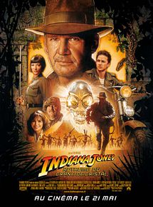 Affiche de Indiana Jones et le Royaume du Crâne de Cristal, film à voir en streaming sur Pygargue