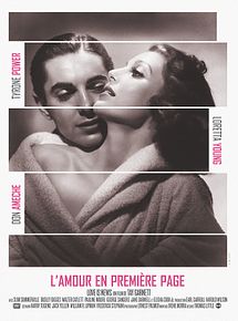 Affiche de L'Amour en première page, film à voir en streaming sur Pygargue