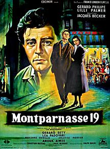 Affiche de Montparnasse 19, film à voir en streaming sur Pygargue