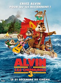 Affiche de Alvin et les Chipmunks 3, film à voir en streaming sur Pygargue