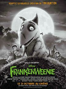 Affiche de Frankenweenie, film à voir en streaming sur Pygargue