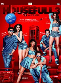 Affiche de Housefull 3, film à voir en streaming sur Pygargue