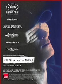 Affiche de Juste La Fin Du Monde, film à voir en streaming sur Pygargue