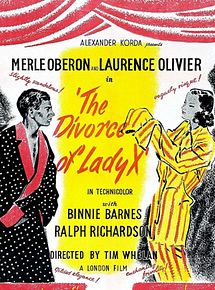 Affiche de Le divorce de Lady X, film à voir en streaming sur Pygargue