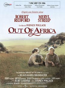 Affiche de Out of Africa - Souvenirs d'Afrique, film à voir en streaming sur Pygargue