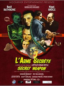 Affiche de Sherlock Holmes et l'arme secrète, film à voir en streaming sur Pygargue
