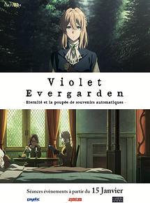 Affiche de Violet Evergarden : Eternité et la poupée de souvenirs automatiques, film à voir en streaming sur Pygargue