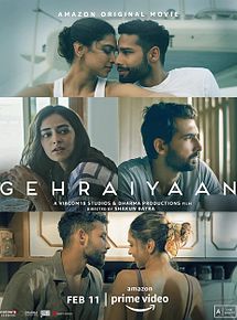 Affiche de Gehraiyaan, film à voir en streaming sur Pygargue
