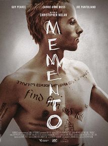 Affiche de Memento, film à voir en streaming sur Pygargue