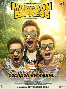 Affiche de Madgaon Express, film à voir en streaming sur Pygargue
