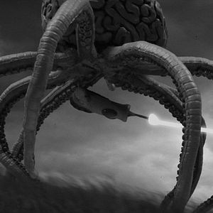 Photo L'Attaque du monstre géant suceur de cerveaux de l'espace