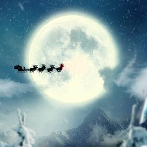 Photo Père Noël, la magie de la poussière d'étoiles