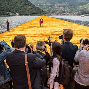 Photo Christo : Marcher sur l'eau