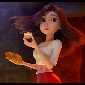 Photo Blanche Neige, les souliers rouges et les sept nains