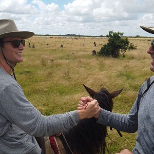 Photo Père et fils au bout du monde