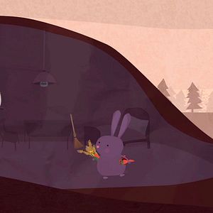 Photo Le Noël de petit lièvre brun