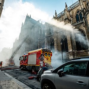 Photo Notre-Dame brûle