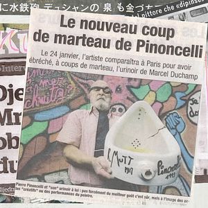 Photo Pierre Pinoncelli, l’artiste à la phalange coupée