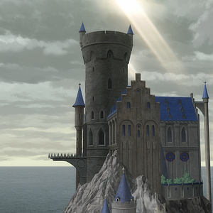 Photo Le Château Solitaire dans le Miroir