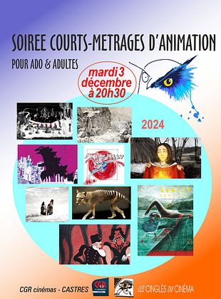 poster du film Soirée Courts métrages d’animation
