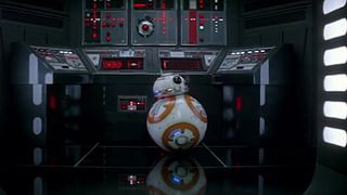 image de BB8, le robot du nouveau Star Wars, dans un pub pour Verizon