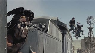 image de Les bastons sur le toit d'un train