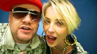 image de Sharon Stone revient... en rap avec James Corden !