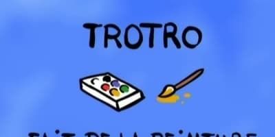 poster de la série Trotro fait de la peinture