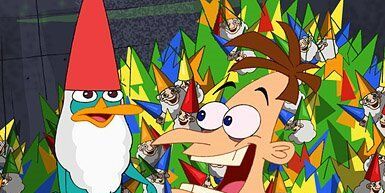 poster de la série Nains de jardin, missiles de plage