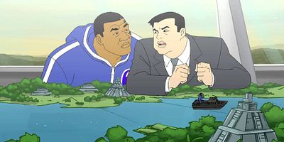 poster de la série Et au milieu coule une rivière...