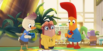 poster de la série L'éléphant de surprise / La Poule et l'Œuf