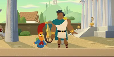 poster de la série Des poulettes à roulettes / Le Petit Chaperon rouge et la petite poule rousse