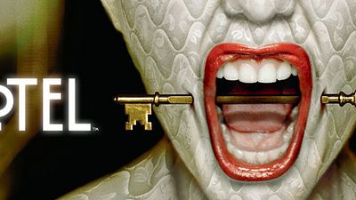 image de la news American Horror Story : Lady Gaga et le casting réunis dans le hall de l'Hotel sur l'affiche