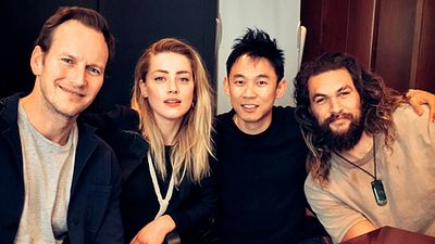 image de la news Aquaman : Jason Momoa et Amber Heard réunis autour du réalisateur