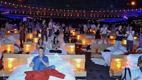 image de la news Un ciné éphémère au BHV Marais : des lits en guise de sièges