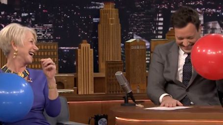 image de la news Helen Mirren se gonfle à l’hélium chez Jimmy Fallon